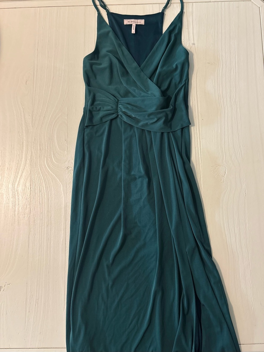 BCBGeneration Wrap-Front Spaghetti Strap Dress